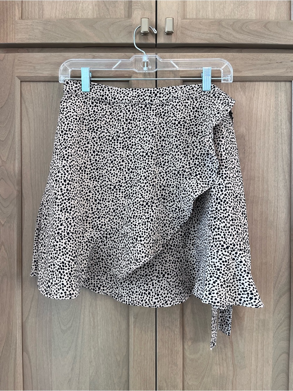 Hudson Gray Leopard Print Wrap Skirt